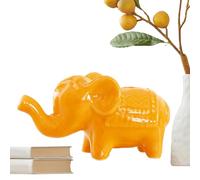 Générique Statuette D'Éléphant - Sculpture en Céramique,Décor De Statue Éléphant,pour Salon Plateau Étagé Extérieur
