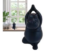 Générique Statuette d'Hippopotame - Figurines Collection Yoga Hippopotame Déco Intérieure | Décorations Maison Accessoires Bureau pour Cheminée Bureau Chambre Table Voiture Cadeaux Fête Salon