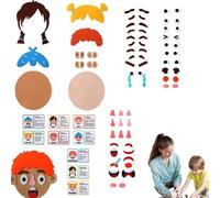 Générique Stickers for Kids,Funny Making Faces Stickers Kit | Emotional Education Emoticon Kit for Outdoors, Home, School, Park, and Car