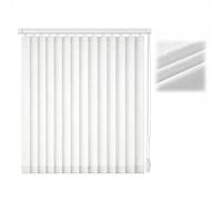 Générique Store Vertical Blanc en Tissu Occultants 50%, Rideau Coulissant Occultants 60 100 130 170 220 280 90 cm, Stores Californien à Lamelles Verticales for Terrasse Bureau Fenêtres(90cmWx240cmH)