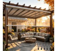 Générique Stores Enrouleurs Extérieurs pour Pergola Terrasse, Store PVC Transparent Protection Toute l'Année, Rideau Enrouleur Clairs et Étanche, Facile à Enrouler Gain De Place(B80xH150cm)