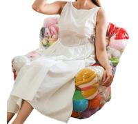 Générique Stuffed Animal Storage Chair - Plush Animal Organizer Beanbag | Transparent Plush Doll Storage | Extra Large Capacity, See-Through Design, Durable Zipper Closure, Kids Teens Adults Parents