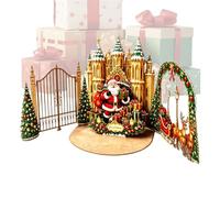 Générique Sturdy Cartes de, Noël 3D, Solide Épais Souvenir, Festif Multiuse | Ergonomic Cartes de, Vœux d'Hiver avec, Enveloppes Bureau École te Église, Centre Commercial Hôpital
