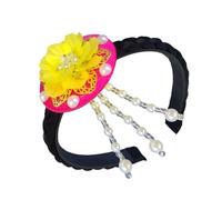 Générique Styles coréens coquille fleur casque conceptions Portable pour les célébrations culturelles des tenues élégantes Festival postiche