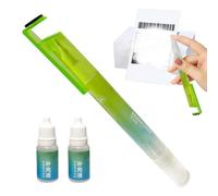 Générique Stylo effaceur pour papier thermique | Stylo Portable Double Embout À Séchage Rapide | Correcteur liquide blanc | Pour Adresses Livraison Documents Étiquettes Reçus Confidentiels