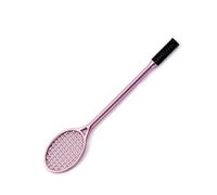 Générique Stylo Gel de Raquette de Tennis 0,5mm Pointe Fine Couleur Rose en Plastique pour Écriture et Dessin pour Bureau et Boîte à Fournitures