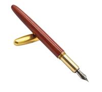 Générique Stylo-plume de calligraphie en bois avec recharge, stylo plume pour amateurs, écriture fluide, parfait pour école et environnement professionnel Couleur Aléatoire