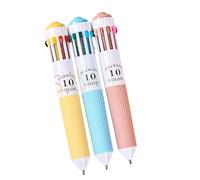 Générique Stylos à bille multicolores, 3 pièces, Design rétractable, 10, E | Stylos à bille rétractables 10 en 1, pour l ' apprentissage scolaire, l ' efficacité du travail et les projets