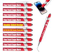 Générique Stylos à bille personnalisés à encre gel en vrac, stylos à bille rétractables, stylet gravé au laser personnalisé avec nom, texte, logo, stylo à bille en métal