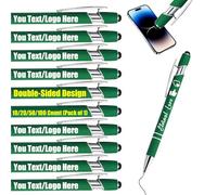 Générique Stylos à bille personnalisés à encre gel en vrac, stylos à bille rétractables, stylet gravé au laser personnalisé avec nom, texte, logo, stylo à bille en métal