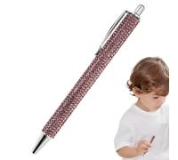 Générique Stylos à bille rétractables scintillants avec design strass mode | Écriture fluide et prise en main ergonomique pour une utilisation quotidienne élégante Pink purple