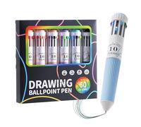 Générique Stylos Bille Pour Écriture,6 Pièces Outil d'Écriture 10-en-1 Jouet - Assortiment de Couleurs Stylo Bille 6 Unités - pour Maison Bureau École Bibliothèque Vacances Journal Étudiants