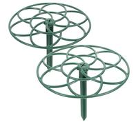 Générique Support à Fleurs de Tournesol 2pcs, Matériau PPE, Facile à Installer sans Outil, Supports pour Plantes Grimpantes Vert, Diamètre 30cm et 23cm, Jardin Extérieur