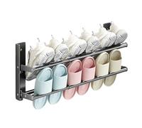 Générique Support Chaussures Mural Range Chaussures Pliable Vertical | Porte-Chaussures d'Entrée Garage Dortoir Balcon Studio Entrée Salle de Bain Chambre Appartement Couloir
