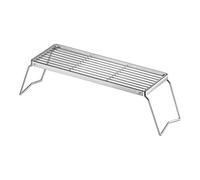 Générique Support de Barbecue Pliable, Support de Réchaud de Camping Pliable en Acier Inoxydable, Cadre de Barbecue Portable, Support de Cuisson Multifonctionne, L