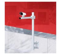 Générique Support de caméra de Surveillance résistant aux intempéries, Colonne de Montage Verticale segmentée, kit de Support de Poteau de sécurité Blanc, Support de Surv