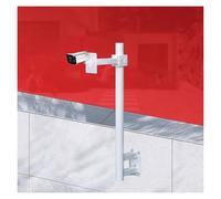 Générique Support de caméra de Surveillance résistant aux intempéries, Colonne de Montage Verticale segmentée, kit de Support Universel Blanc pour caméra de sécurité, Sup