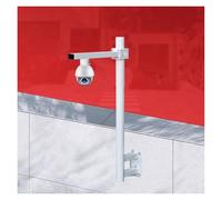 Générique Support de caméra de Surveillance résistant aux intempéries, Colonne de Montage Verticale segmentée, kit de Support Universel Blanc pour caméra de sécurité, ins