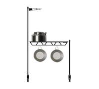 Générique Support De Cuisson Pour Camping - Organisateur De Cuisine De Bureau | Range-Couverts Metallique Portable Pour Outils, Ideale Pour Camping Pique-Nique Barbecue Peche Exterieur