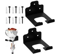 Générique Support de Débroussailleuse | Rangement à Gain de Place Ultra Résistant | Rangement mural pour outils motorisés,Pour intérieur extérieur jardin cour ferme pelle râteau balai perceuse câble