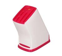 Générique Support de Rangement pour Couteaux en Plastique Rouge Ventilation Sécurisée, Étagère Multifonctionnelle pour Ustensiles Cuisine et Drainage