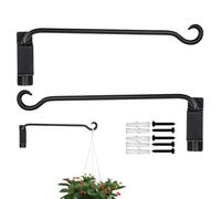Générique Support mural pour - Crochet métallique rotatif, système de support de suspension durable, structure de montage extérieure | Utiliser comme panier de fleurs pour les nichoirs