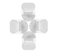 Générique Support Mural Spray Bottle Hooks 4pcs Blanc Abs Organisateur Polyvalent pour Rangement la Cuisine et Salon