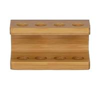 Générique Support Organisateur De Brosse À Dents-Support Multi | Trous en Bois, Support De Brosse À Dents Étanche Rustique | Rangement De Comptoir pour Tête De À Électrique, Salle De Bain, C