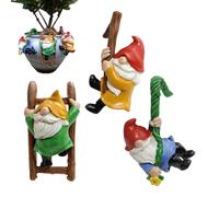 Générique Support Pot de Fleurs GNOME - sans Visage en résine Artisanale - Support de Pot de GNOME - pour Pelouse Porche Jardin Maison en Pot Vase Paysage Arrière-Cour Terrasse