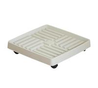 Générique Support pour avec Roues, Support en Résine Ventilé Robuste, 8,07 Pouces, Soucoupe, Mobiles, De Pot De Fleur Roulant Carré, Plateau De Base pour Durable, pour Patio