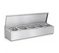 Générique Support pour Bacs Gastro GN 1/6-5 Bacs Inox inclus