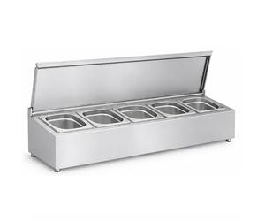 Générique Support pour Bacs Gastro GN 1/6-5 Bacs Inox inclus