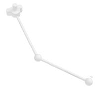 Générique Support pour Mobile de Berceau en Alliage D'aluminium et Bois Blanc, Bras Mobile de Nuage, Sécurisé pour Bébé et Décoratif pour Lit à Barreaux