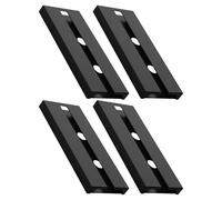 Générique Support Vin Suspendu en Plastique Noir 4pcs sans Perçage pour Rangement de Verres à Pied Moderne la Cuisine et Bar Facile à Repositionner Réutilisable