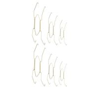 Générique Supports muraux pour plateaux 6pcs en alliage de cuivre et ABS porte-assiettes mural invisible 4/5 pouces pour affichage au mur et maison