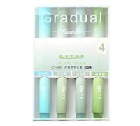 Générique Surligneurs esthétiques | 4 fournitures scolaires pastel dégradé de couleurs - Protection des yeux Key Mark Peinture Ligne Oblique Tête Main Compte Stylo, Bible Surligneurs Et Stylos