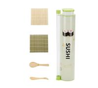 Générique Sushi Maker Mold - Food Grade Roller Press | Rice Bazooka Set | Storage Jar Container Lid & Push Rod, Nonstick PP Material, Portable Tool for Picnic Camping Box Home Kitchen