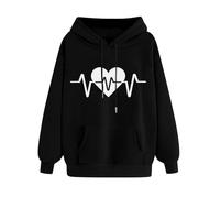 Générique Sweat Femme Zippé Sweat à Capuche Pulls Décontracté Manteau
