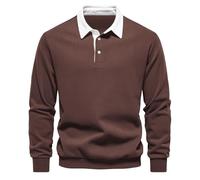 Générique Sweatshirt Homme 2026 Sweat-Shirt À Capuche Léger À Manches Longues Et Revers pour Hommes Bords-Côtes Col Rond Jogging Loungewear