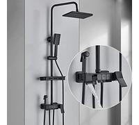 Générique Système De Douche Noir, Robinet Hybride 4 Fonctions