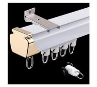 Générique Système de Rail pour Rideaux, Rail en Aluminium Robuste pour fenêtres en Baie, gazebos, séparateurs de pièce, Rail Droit Mural avec Accessoires, 7 m, Blanc - Id