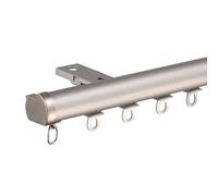 Générique Système de Tringle à Rideaux coulissante en Aluminium de 80 cm pour Plafond - Séparateur de pièce Silencieux pour espaces Modernes, Design Gris élégant, Durable et Facile à Installer, idéal