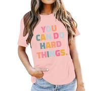 Générique T-Shirt décontracté et Polyvalent pour Femme, imprimé Lettres, pour la fête des Enseignants, Saison Scolaire (XL)