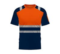 Générique T-Shirt Haute visibilité à Manches Courtes pour Homme - Séchage Rapide - T-Shirt de Travail réfléchissant - pour Le Travail