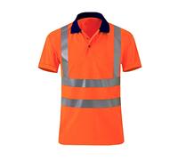 Générique T-Shirt Haute visibilité à Manches Courtes pour Homme - Séchage Rapide - T-Shirt de Travail réfléchissant - pour Le Travail - Jaune