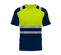 Générique T-Shirts de Protection pour Hommes, T-Shirts à Manches Courtes Haute visibilité, vêtements de sécurité pour Le Travail, T-Shirts d'avertissement aux Couleurs Vives, Gilets de Travail