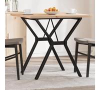 Générique Table À Manger Carrée 80x80x75,5cm Pin Massif | Structure Cadre En Y Stable, Dessus Robuste, Idéale Repas Quotidien