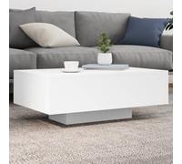 Générique Table Basse avec lumières LED Blanc 85x55x31 cm,Meubles,Tables,Tables Basses et Tables d'appoint,Tables Basses,Blanc,18.16 KG,836609