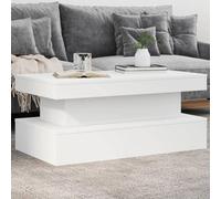 Générique Table Basse avec lumières LED Blanc 90x50x40 cm,Meubles,Tables,Tables Basses et Tables d'appoint,Tables Basses,Blanc,23 KG,839847