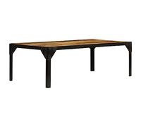Générique Table Basse Bois Massif de manguier Brut et Acier 110 cm,Meubles,Tables,Tables Basses et Tables d'appoint,Tables Basses,246631